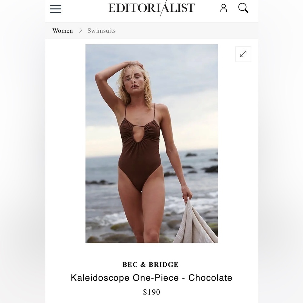 🆕 BEC & BRIDGE Jaffa Kaleidoscope One-Piece - Chocolate
